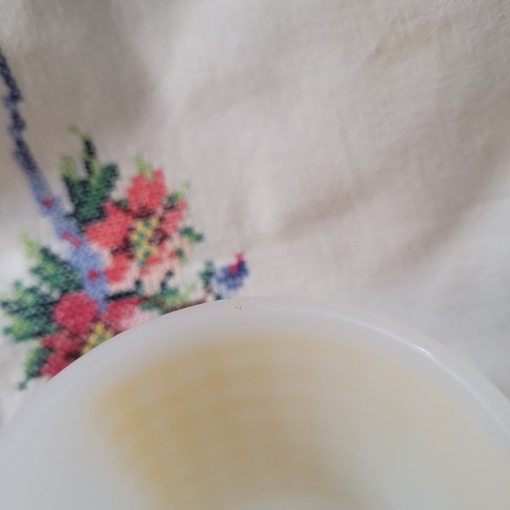 4/$26 Vintage Yellow Gingham Mug - Picture 3 of 7